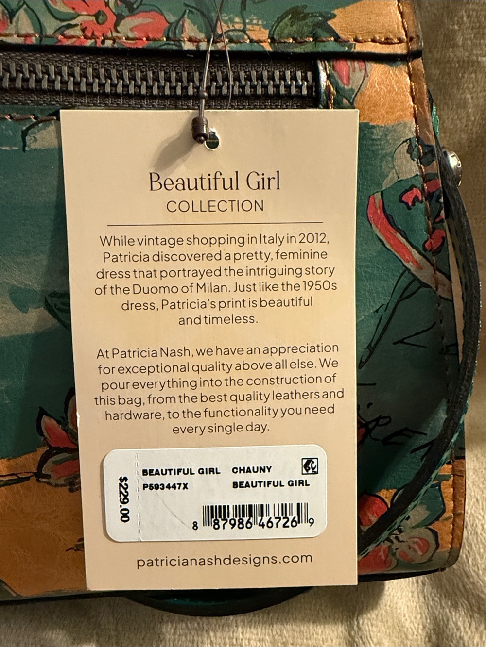 Patricia Nash “Chauny” Beautiful Girl Collection, crossbody/top handle, NWT. - Picture 12 of 12